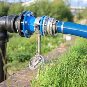 LINEX outdoor pool drainage scenario showcasing versatility and ease