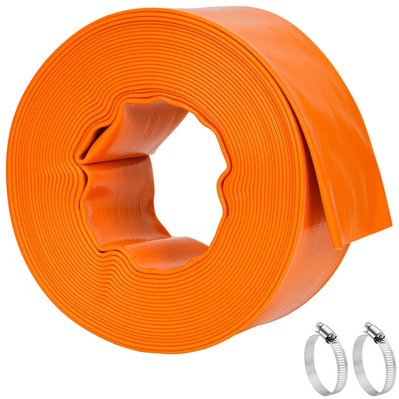 LINEX pool backwash hose 50ft flat design for easy storage and setup