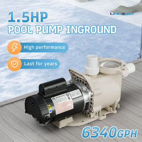 LINGXIAO pool pump side panel highlights durable construction for outdoor installation