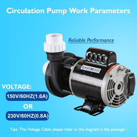 LINGXIAO pump with 1.5-inch unions included for quick install
