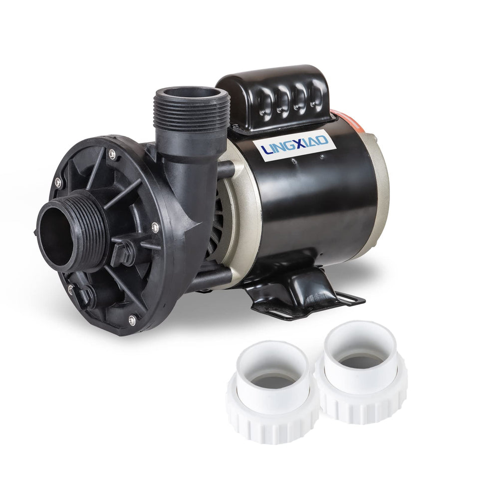 LINGXIAO spa circulation pump front view with compact design for easy replacement