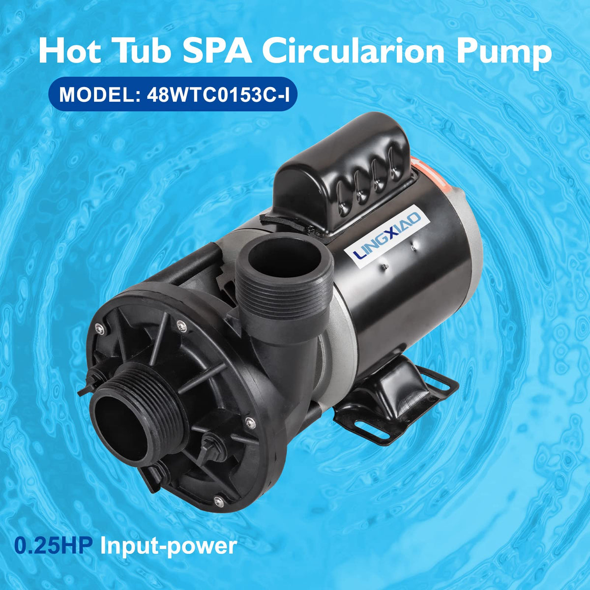LINGXIAO spa circulation pump side wiring showing 115V/230V options