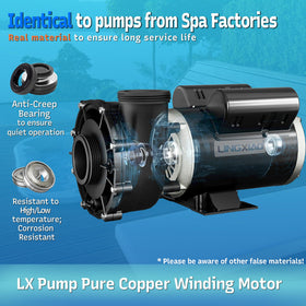 LINGXIAO 48WUA1502C-II assembly includes 2-inch union for easy plumbing.