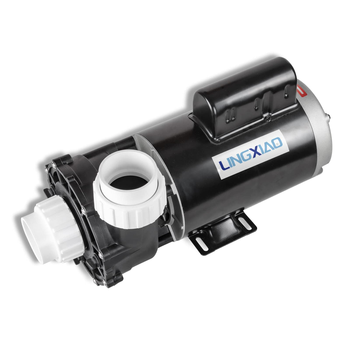 LINGXIAO spa pump 56WUA400-I front view, compact and reliable for spa installations.
