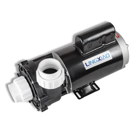 LINGXIAO spa pump 56WUA400-I front view, compact and reliable for spa installations.