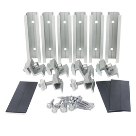 Link Solar solar panel roof mounting kit enables secure side-by-side installation on standard roofs.