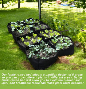 Linksandt fabric bed illustrating drainage and aeration for healthy growth