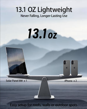 LinkSolar IP65-rated outdoor panel resisting rain and heat for security use.