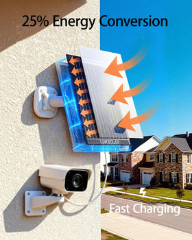 LinkSolar 9.8-foot cable allows flexible placement near the doorbell camera.