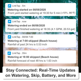 LinkTap D1 QR code setup showing quick pairing
