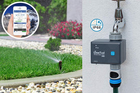 LinkTap G1S gateway hub enables centralized irrigation control across devices.