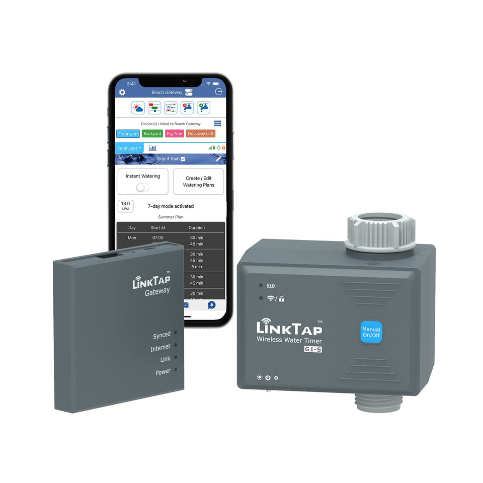 LinkTap G1S QR setup supports quick pairing for easy installation.