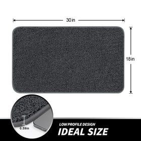 LINLA indoor doormat 18x30 inches positioned in front of a doorway