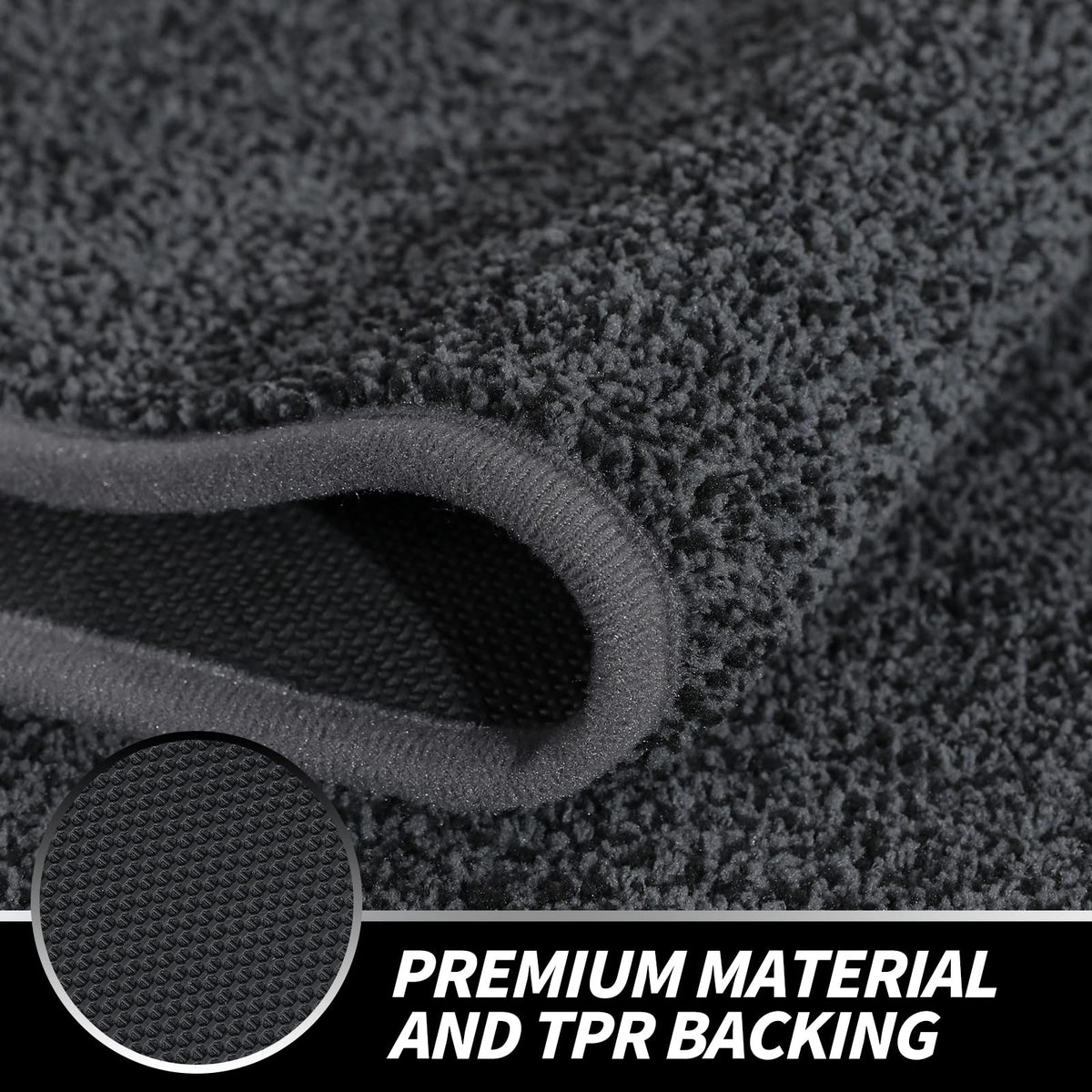 LINLA indoor doormat non-slip backing provides stable footing on dry floors