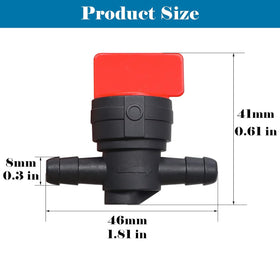 LINPGOLNE fuel shutoff valve with clamp offers quick installation.