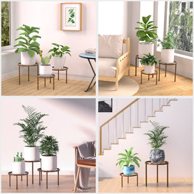 Linpla indoor/outdoor decor plant racks add stylish organization.