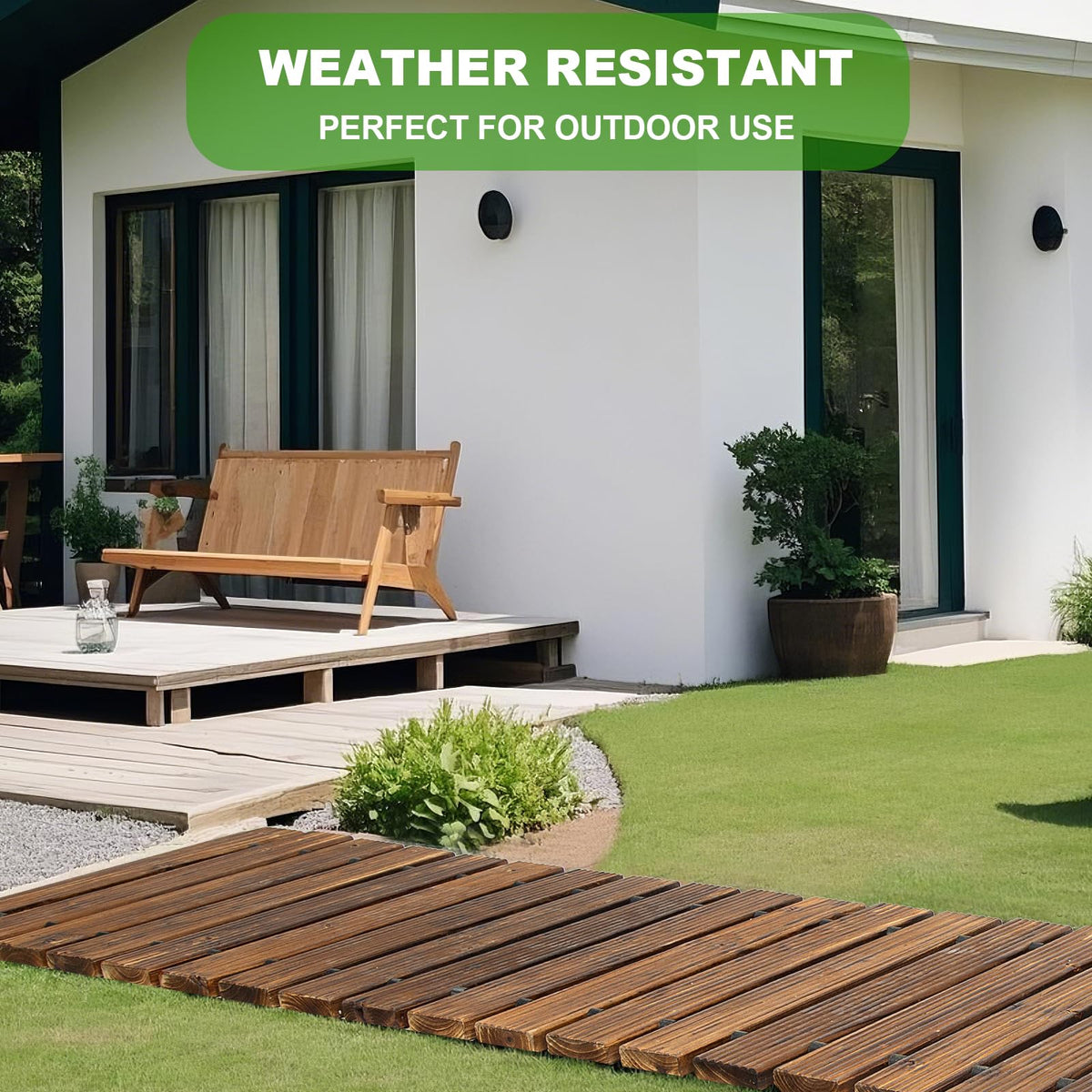 LINSHRY durable cedar path ideal for garden and beach settings