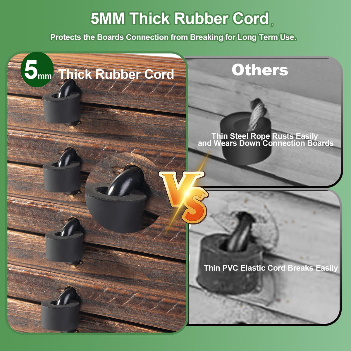 LINSHRY easy-clean wooden walkway that hoses off dirt without tools.