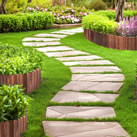 LINSHRY edging border protects plants while introducing countryside style accents.