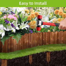 LINSHRY border with flexible design shapes round or square beds.