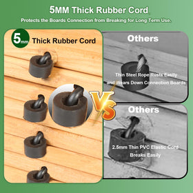 LINSHRY reinforced-slat-connection keeps planks securely linked for long-term use