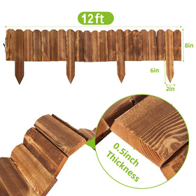 LINSHRY fence border with metal core for extra strength and reliability.