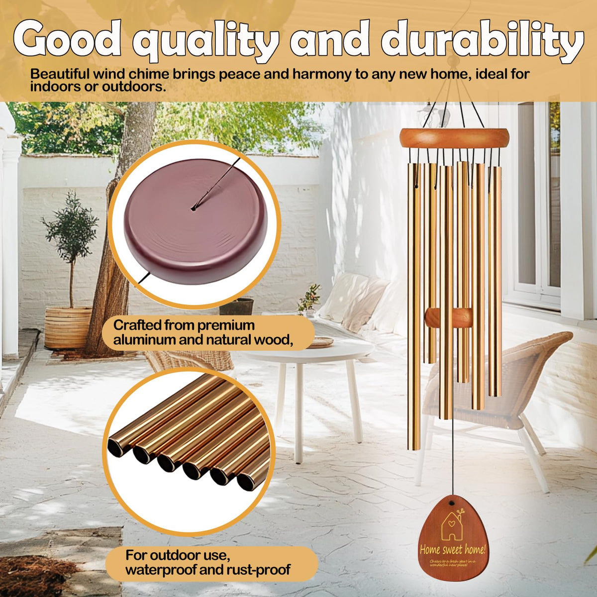 Lintriguingly wind chimes soft light enhances home warmth