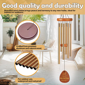 Lintriguingly wind chimes soft light enhances home warmth