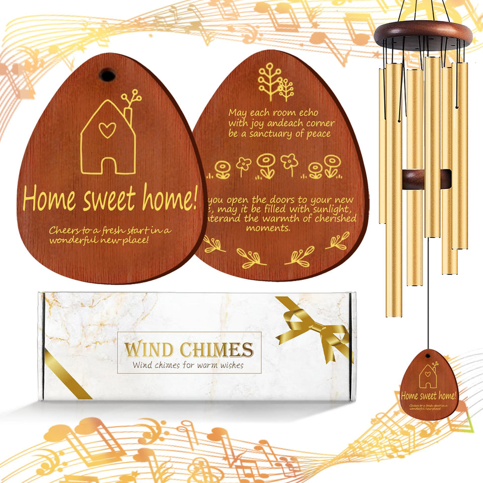 Lintriguingly 26-inch wind chimes front view creating welcoming ambiance