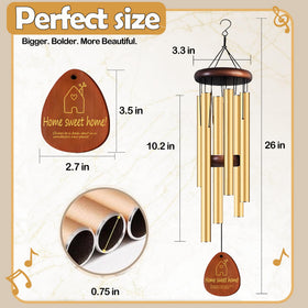 Lintriguingly 26-inch chimes outdoor setting create joyful ambiance
