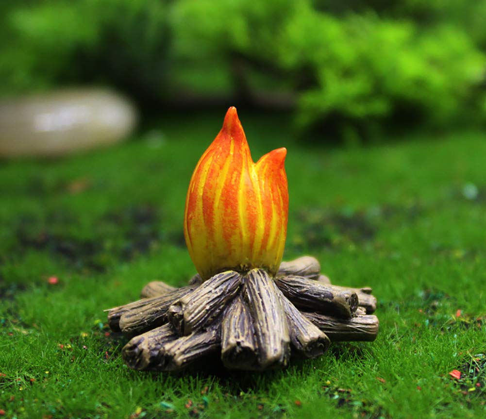LINZHEN bonfire gnome enhances garden ambiance
