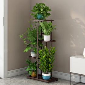 LINZINAR plant stand bronze with five pots for lush arrangement