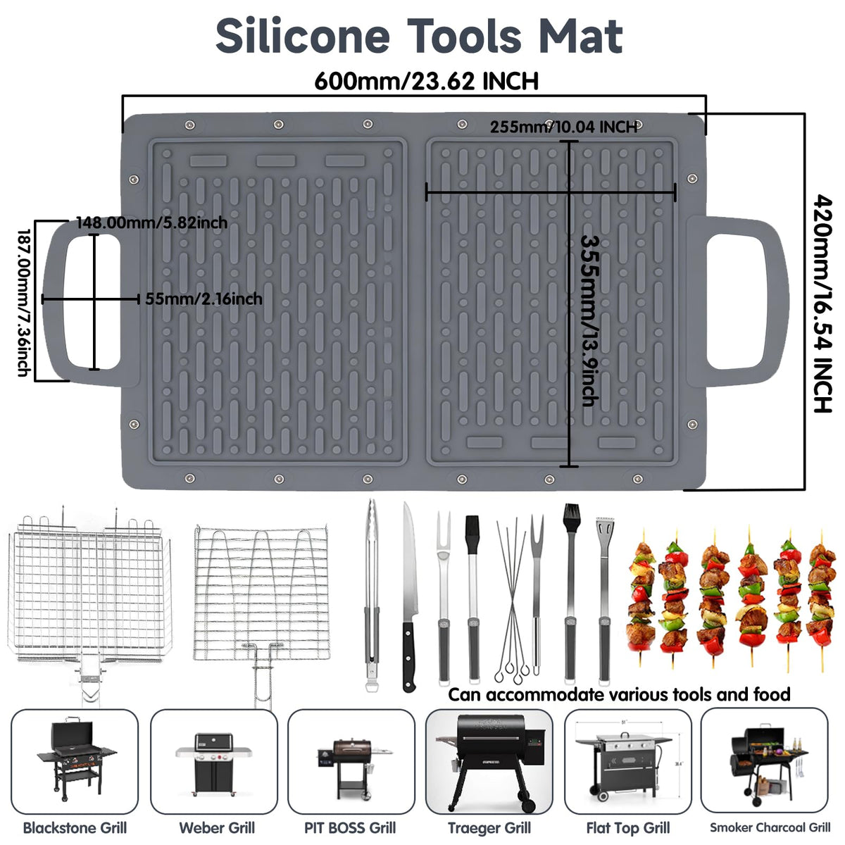 LIONROGE anti-slip design prevents slips during cooking.