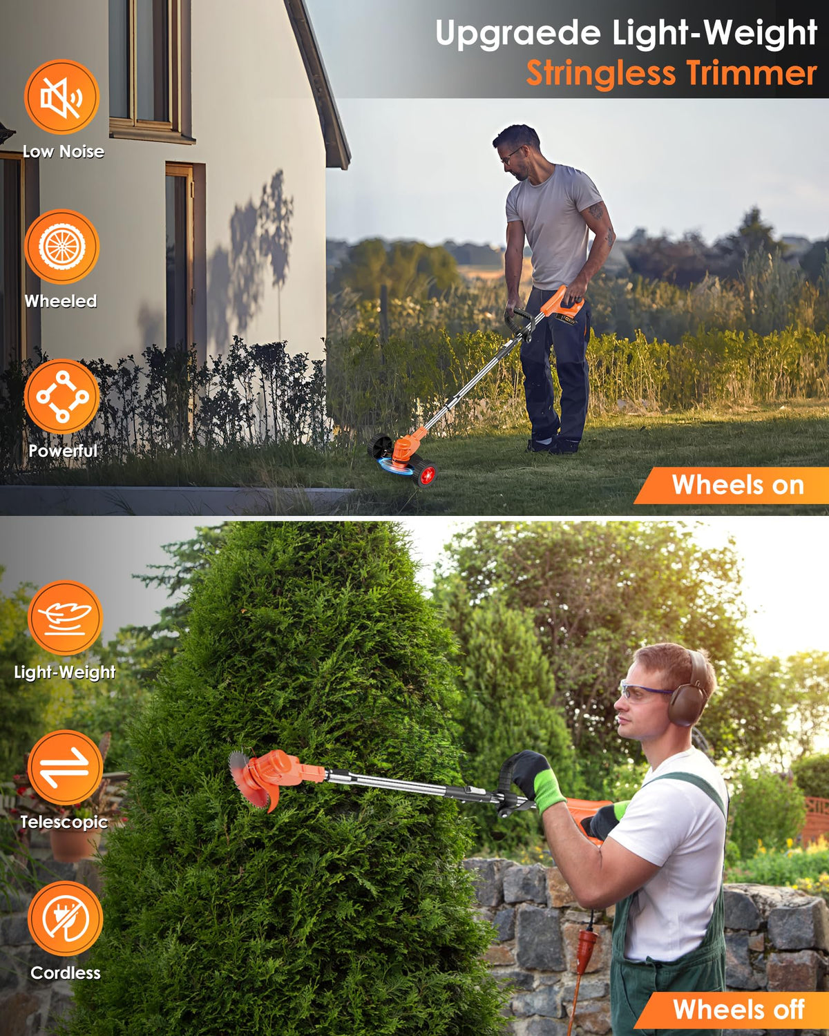 LIONTOTO extendable length rod reaches tall edges comfortably