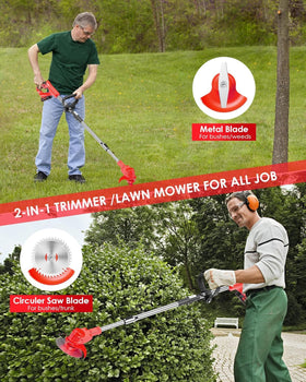 LIONTOTO safety lock prevents accidental startup during yard work.