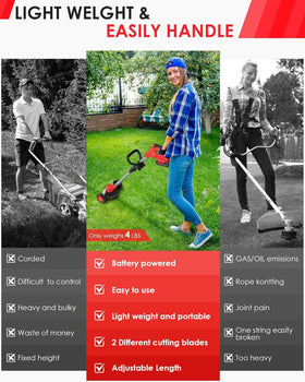 LIONTOTO telescopic shaft adjusts height for comfortable trimming.