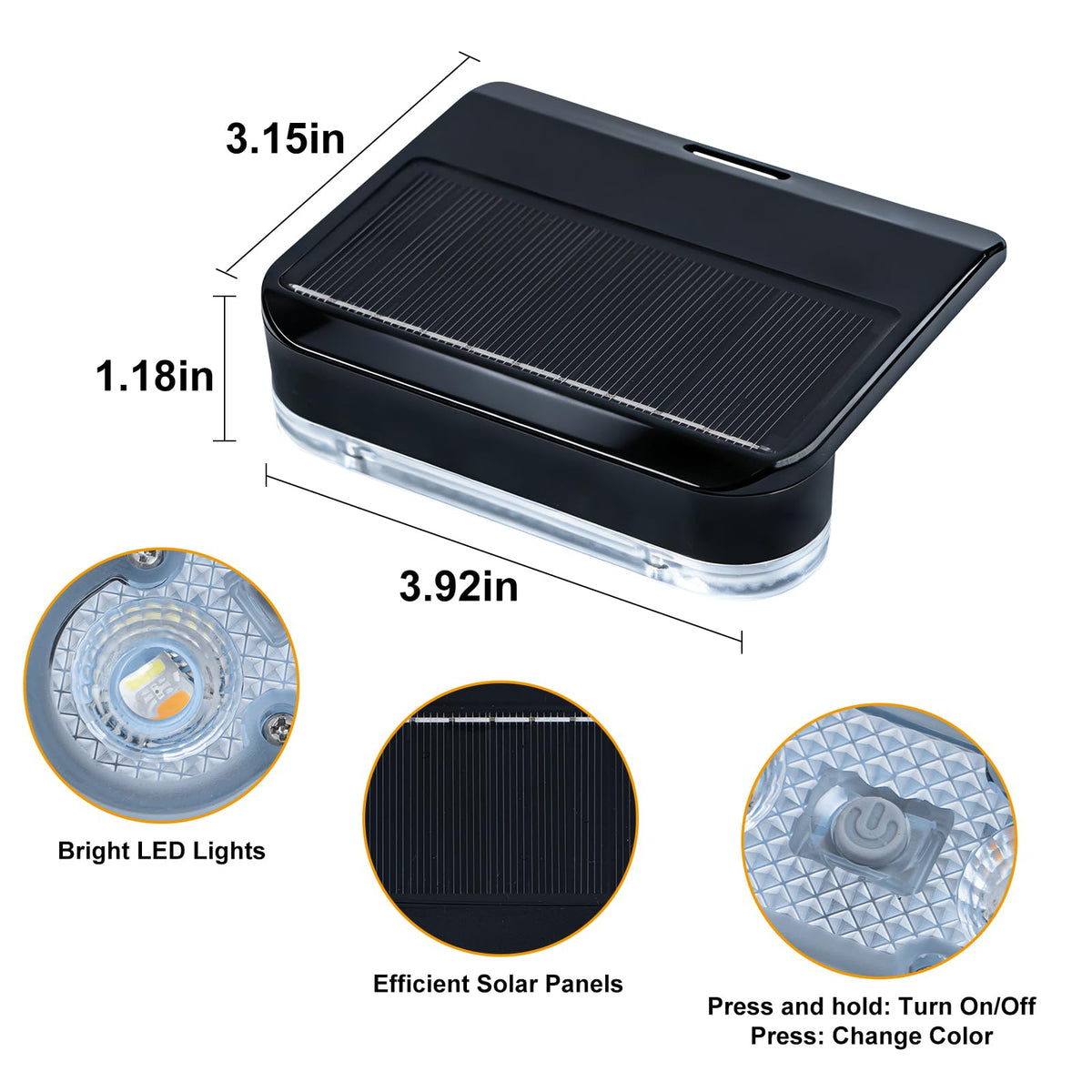 Lipik 8Packs solar pool light color modes for mood lighting