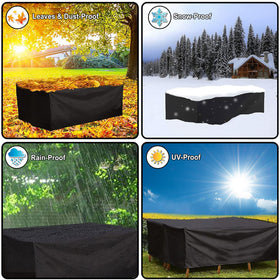 Lipneaed oversized 90L cover fits large dining and lounge sets.