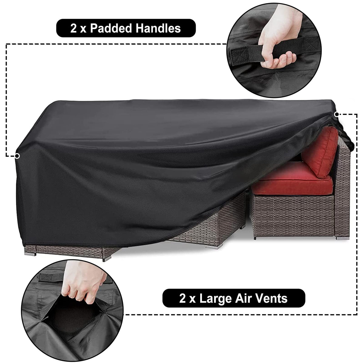 Lipneaed 420D Oxford fabric close-up shows durability and tear resistance.