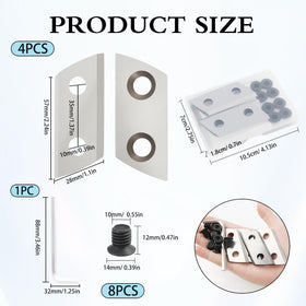 Liqqlex blades with screws and hex key for quick secure replacement