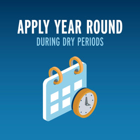 Rain-resistant Liquid Fence granules begin working after application in rain or shine.