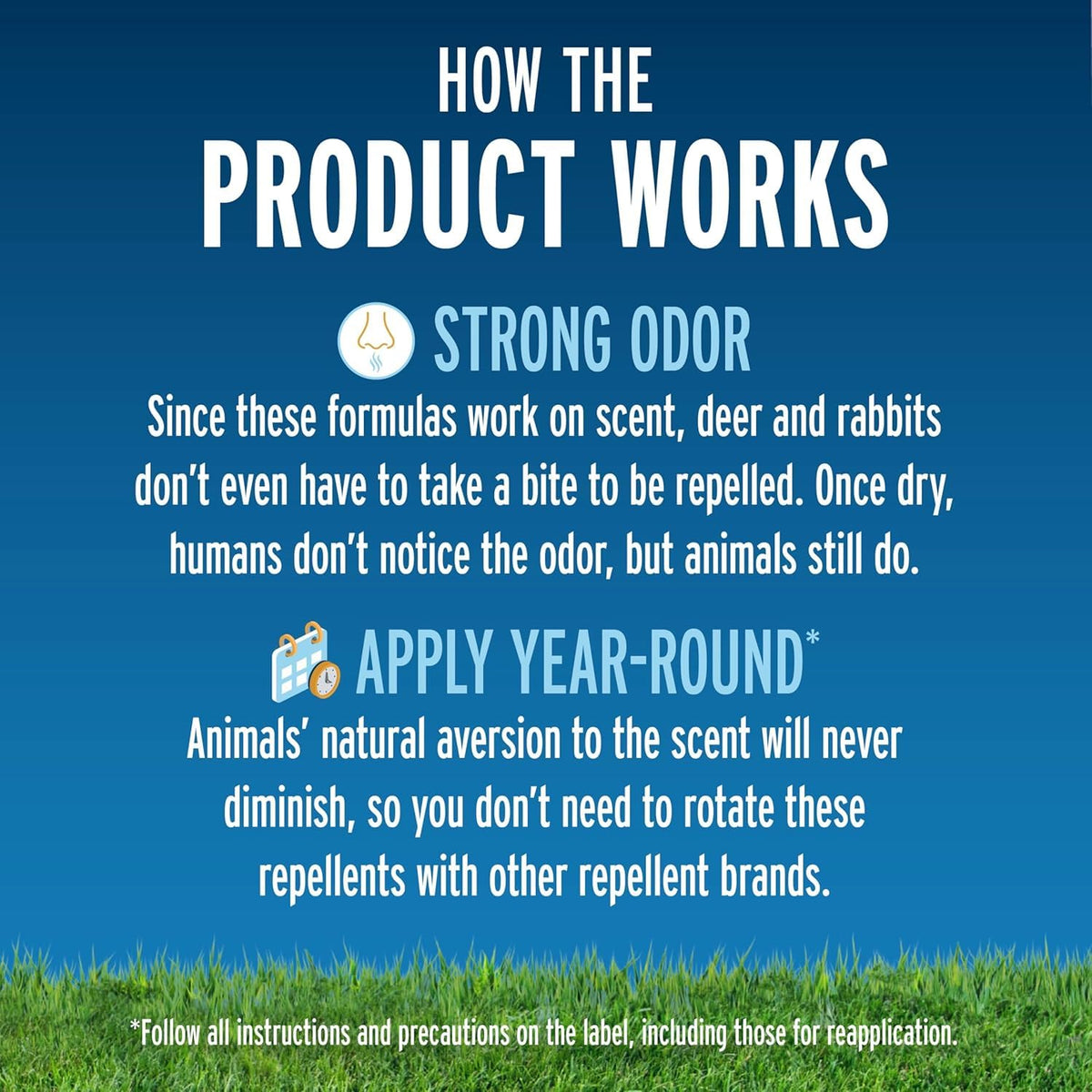 Liquid Fence year-round use for seasonless landscape protection