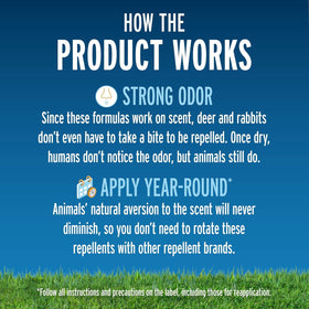 Liquid Fence year-round use for seasonless landscape protection
