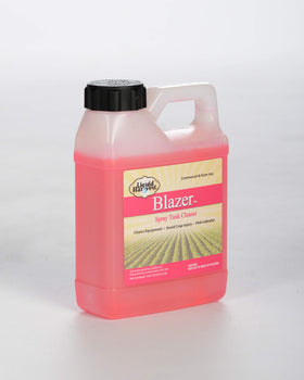 Liquid Harvest Blazer used on sprayer nozzle for thorough cleaning.