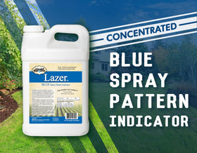 Liquid Harvest Lazer Blue sprayer-mixing guides even distribution and minimizes overspray.