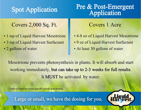 Kentucky Bluegrass ready for application with Liquid Harvest Mesotrione