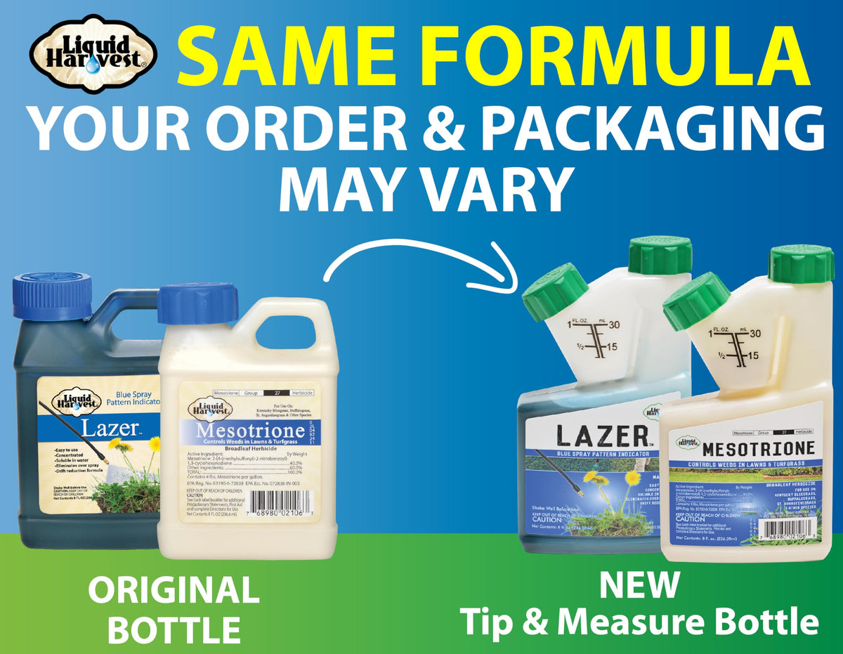 Spray pattern indicator shows even application for Liquid Harvest Mesotrione