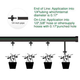 LiquiDrip buried and ported dripper for discreet irrigation installation