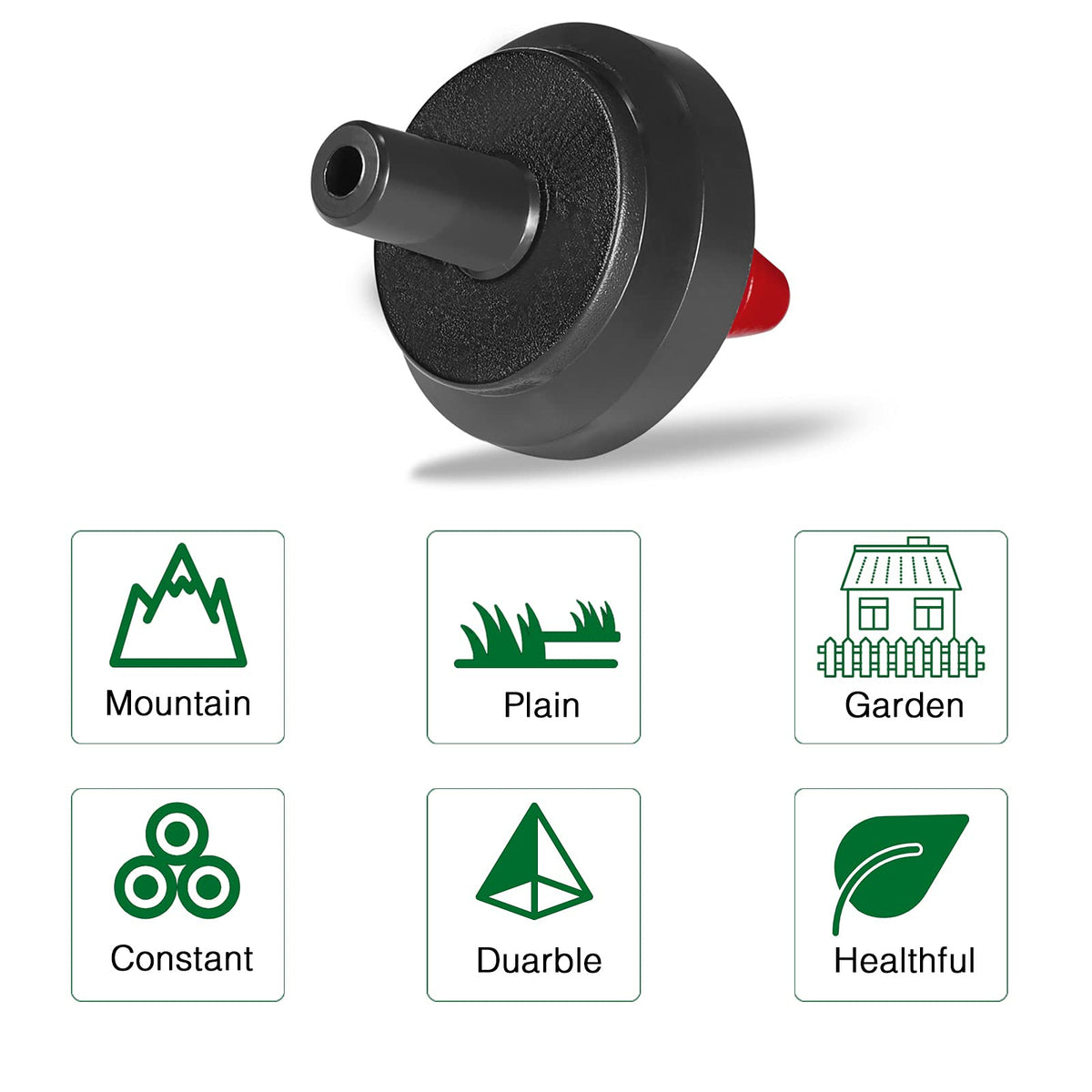 LiquiDrip UV-resistant ABS plastic construction withstands outdoor conditions for long-term use.