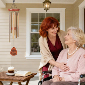 LIRAVENO wind chimes metal tubes create a calming melody.